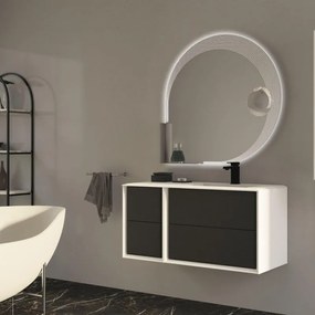 Mobile sottolavabo e lavabo Bellagio bianco L 70 x H 48 x P 46 cm 1 vasca