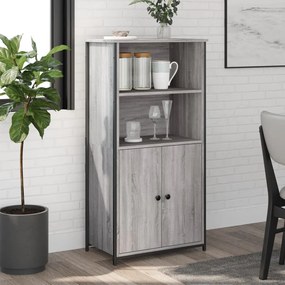 Credenza grigio sonoma 62x36x121,5 cm in legno multistrato