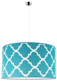 Duolla - Lampadario a sospensione con filo MAROKO 1xE27/40W/230V diametro 45 cm turchese/bianco