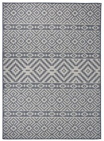 Tappeto Da Esterni A Tessitura Piatta 200x280 Cm Strisce Blu /