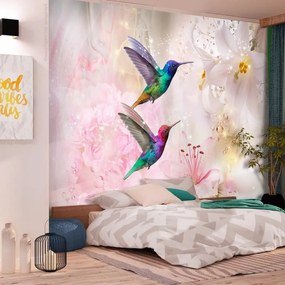 Fotomurale adesivo  Colourful Hummingbirds (Pink)  Larghezza x Altezza Home decor 196x140