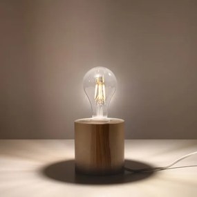 Sollux SL.0674 - Lampada da tavolo SALGADO 1xE27/60W/230V legno
