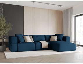 Divano angolare blu, angolo destro Esther - Milo Casa