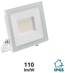 Faro LED 50W Slim Bianco IP65 - con Osram chip LED Colore Bianco Naturale 4.000K