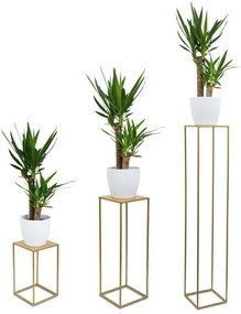 Portafiori 130x24 cm oro