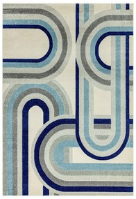Tappeto blu polveroso 80x150 cm Nova Retro Blue – Asiatic Carpets