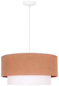 Duolla - Lampadario a sospensione con filo BOHO 1xE27/40W/230V diametro 45 cm beige/bianco