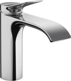 Rubinetto per lavabo a canna media getto cascata d'acqua Vivenis cromato lucido HANSGROHE H 20.5 cm