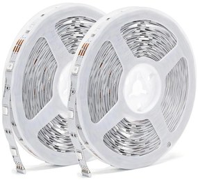 Aigostar - Striscia LED RGBW dimmerabile 48W 12V 2x7,5m Wi-Fi