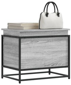 Contenitore Con Coperchio Grigio Sonoma 60x40x51,5cm Truciolato /