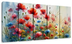 Quadro su tela – Prato estivo in fiore