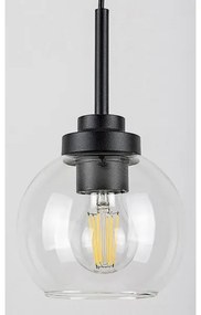 Rabalux 75006 - Lampada bagno TIRINA 1xE27/15W/230V nera IP44 cavo