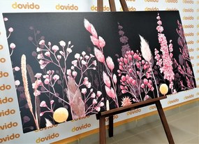 Quadro su tela – Variazione di erba in rosa