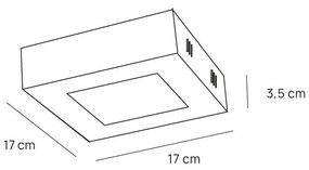 VIRGO Plafoniera LED quadrata bianca CCT regolabile disponibile in varie misure (sostituisce VPL 02)