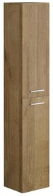 Colonna per bagno sospesa 4 scaffali Naturale chiaro - KAYLA