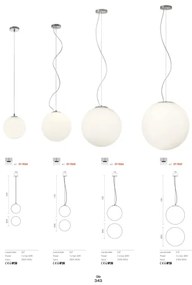 Redo 01-1065 - Lampadario a sospensione con filo OLA 1xE27/42W/230V