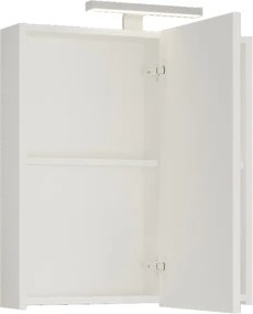Specchio bagno contenitore 65 cm colore bianco opaco | LAC-EOLO-65 - KAMALU