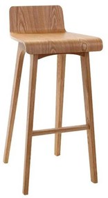 Sgabello / sedia da bar design legno naturale scandinavo BALTIK