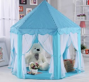 Casa turchese con tettoia - tenda da gioco per bambini