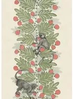 Cole & Son Carta da parati Acacia - Cream/ Green/ Red