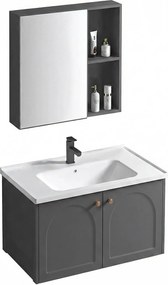 Set di mobili da bagno con lavabo Denver 60cm Grey