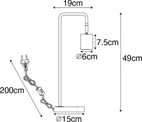 Lampada da tavolo intelligente in ottone regolabile incl. Wifi GU10 - Jav