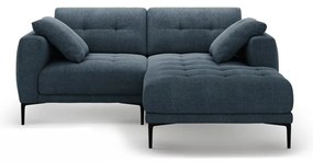 Divano angolare blu scuro (con penisola a destra/con chaise lounge) Bemy – Micadoni