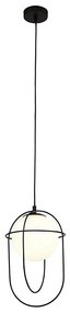 Searchlight 9131BK - Lampadario a sospensione con filo AXIS 1xE27/60W/230V nero