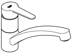 GROHE 31680000 - Miscelatore per lavello BAUECO cromo lucido