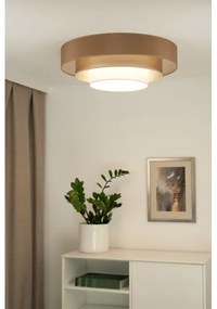 Duolla - Plafoniera LED LUNETA LED/26W/230V diametro 60 cm 4000K marrone/oro