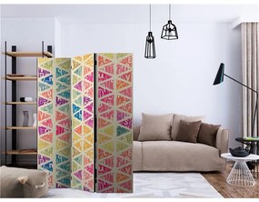 Paravento Letters nad Triangles [Room Dividers]