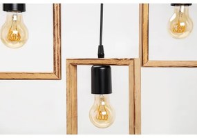 Zuma Line ASZ.1679 - Lampadario a sospensione con filo ATRIA 3xE27/20W/230V pino/nero