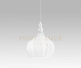 Cleofe s/11 -  lampadario sospeso 1 luce attacco e27 in vetro color...