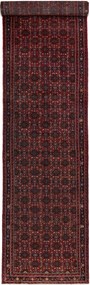 Hamedan Tappeto 510x120 Rosso (Iran) Annodato A Mano