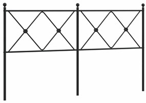 Testiera in metallo nero 160 cm