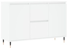 Credenza bianca 104x35x70 cm in legno multistrato