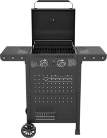 Barbecue A Gas 2 Fuochi Ripiani Pieghevoli Hot 2 C-Line