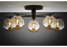 Jupiter 2047 - Lampadario a plafone PRATO 5xG9/10W/230V nero/beige