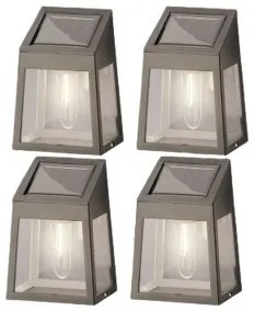 Applique da Parete Lumineo 898174 Solare Luce LED 4 Unità 5 Lm