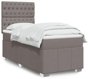Giroletto A Molle Con Materasso Tortora 90x190 Cm İn Tessuto /