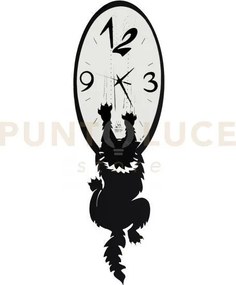 Orologio da parete particolare e divertente crazy tommy nero