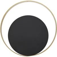 Lampada da Muro Shuttle Cm25x8x25 cm in Ferro Oro e Nero