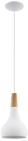Eglo 901177-Lampada a sospensione con cavo SABINAR 1xE27/60W/230V Ø18cm bianco