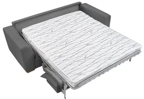 Divano grigio allungabile con rivestimento in velluto a coste 225 cm Augustin – Bobochic Paris