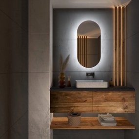 Specchio asimmetrico con luce LED G3