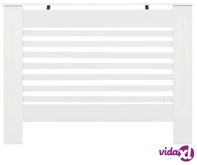 vidaXL Copertura per Radiatore Bianca 112x19x81,5 cm in MDF