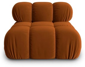 Modulo divano in velluto arancione (parte centrale) Bellis - Micadoni Home