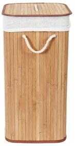 Cesto portabiancheria in bambù di colore naturale 78 l Bamboo - Compactor