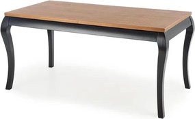 Tavolo allungabile Windsor in rovere scuro/nero - L160-240 cm