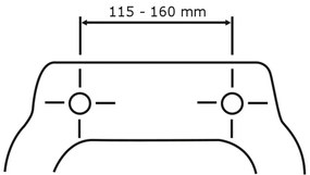 Sedile nero opaco, 41 x 38 cm Prima - Wenko